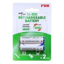 FDK AA충전지 2000mAh 건전지 2알 _ 2023865EA, 쿠팡 1, 쿠팡 본상품선택