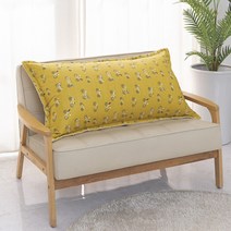 올뎃홈 등쿠션 헤드쿠션 큰베개 대형쿠션 침대 소파 등받이 순면 솜포함 100x60 5종택1, 애니멀-옐로우