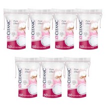 클레아닉 순면화장솜 소프트터치 50매 7개, 없음, 상세설명 참조