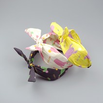 개구쟁이 선인장 리본 반다나 머리띠 유아 여아 공주머리띠