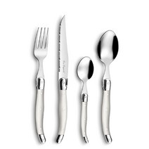 Lou Laguiole Cutlery Set 프랑스 루 라귀올 명품 양식기 커트러리 세트 화이트아이보리 6인조 24pcs