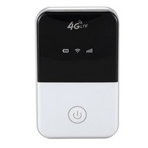 미니 와이파이 라우터 3G 4G Lte 무선 휴대용 모바일 핫스팟 차량용 SIM 카드 슬롯 포함, 01 WHITE