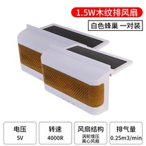 차량용환풍기 디센더 배기용 차량용선풍기 선루프 팬, [벌집형]태양열환풍기흰색X2