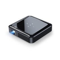 미니 프로젝터 AKIYO 휴대용 야외 내장 배터리 DLP 단투 HDMI TV 스틱 노트북