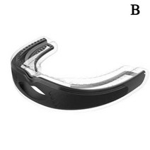 마우스피스 남성용 실리콘 코골이 방지 무호흡 장치 솔루션 마우스 가드 Bruxism 트레이 수면 보조, CHINA_Black