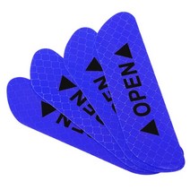 강력접착 4개/대 자동차 반사 스트립 경고 스티커 좌석 Leon Ibiza MK2 MK3 5F 6L 6J FR Ateca 도어, 03 파란