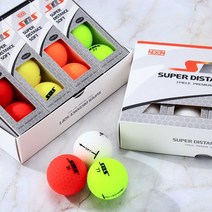 넥센 디스턴스 SDS 무광 3피스 고반발 골프공, 상세설명 참조, 슈퍼 디스턴스 소프트 4컬러