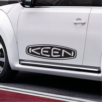 카라반꾸미기 Keen 영문로고 캠핑 스티커 차량스티커 미니쿠퍼스티커 튜닝용 첫차선물, 1개, 레드 소형