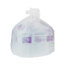 쓰리포 분리수거함 배접 쓰레기봉투 유백, 20매, 100L