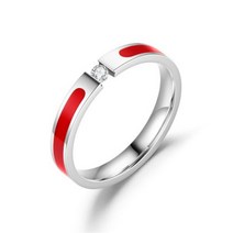 세라믹반지 비즈 아크릴 빈티지 BAET여성을 싱글 크리스탈 스테인레스 스틸 반지 레드화이트블랙 컬러 떨어지는 오일 웨딩 약혼 주얼리