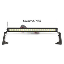 복합판넬 인테리어루바 LED 조명 및 제어판 1/10 RC 크롤러 축 90046 SCX10 III AXI03007 지프 랭글러 바디, 01 DG-L07