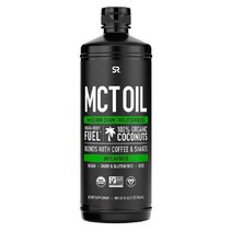 스포츠리서치 MCT 오일 100% 오가닉 코코넛 473ml, 32온즈(946ml)