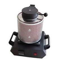 전기 가열로 용해로 용광로 주물 고온 구리 알루미늄, 검정색 2KG 스크린 금 용해로 110v