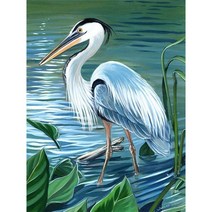 보석십자수 두루미 부귀 건강운 들어오는 장수 건강 재물 풍수 학 일러스트 다이어몬드그림 보석 비즈 공예 집콕 취미 구슬 수제 DIY패키지 18종, 두루미02, 80*100CM