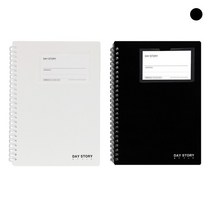 데이스토리 포켓스프링노트A5 블랙 80매 154x225, 쿠팡 본상품선택