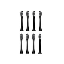 음파 칫솔 전동 초음파 칫솔 헤드 방수 소닉 초 자동 usb 충전식 ipx7 방수 여행 모 교체 가능 j189, 8 블랙 헤드