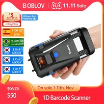 바코드 인식기 QR 스캐너 리더기 Eyoyo-2D 휴대용 2D 블루투스 핸드폰 백 클립 리더 데이터 매트릭스 코드 1D 안드로이드 IOS 시스템 218559