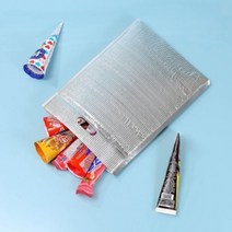 지퍼 손잡이 은박 보냉봉투 15p 보냉팩/1298084, 없음