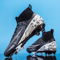 인조 잔디 AG 스터드 수비 가죽 하이탑 축구화