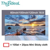 dlp 빔프로젝터 가정용 휴대용 미니빔 ThundeaL-프로젝터 스크린 패브릭 60 84 XGIMI Xiaomi DLP 프로젝터, 02 84 인치