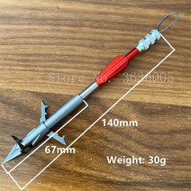 작살총 다트 화살 머리 입력 물 스무더 낚시 멀티 타입 릴 사냥 슈팅 새총 화살촉 도구 1 개, [15] 1pcs darts P