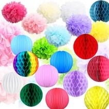 페이퍼 벌룬 파티 장식 용품 허니컴볼 꽃볼 스타 모빌, B, BB03-페이퍼벌룬30cm(화이트)