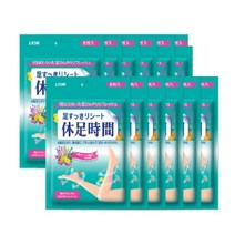 휴족시간 쿨링시트 72매 발바닥파스 일본발바닥패치 올리브영 돈키호테, 휴족시간 쿨링시트 6매입 x 12개 일본발바닥패치, 6개입, 12개