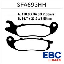 EBC브레이크패드 SFA693HH