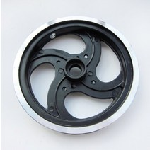 벨트풀리 타이밍벨트 1조각. 접이식 자전거 8 인치 알루미늄 휠 풀리, 한개옵션0