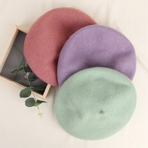 15컬러 단체 커플 러블리 통통 울 베레모 남친룩 화가모자 헌팅캡 바리스타 패션템 개강룩 식당 겨울코디