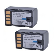 1Pc 3000mAh BN-VF815 BN 배터리 JVC LED5 LED10 Everio GZ-LED3 PX100 D720US D720EK, 01 2x Battery