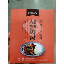피코크 PEACOCK 밥 한그릇 뚝딱 사천짜장 180g 춘장 굴소스 두반장 매콤 간편 조리, 1개