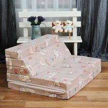 조은집 순면 5단 접이식 매트리스 소파베드, 애니멀베이지