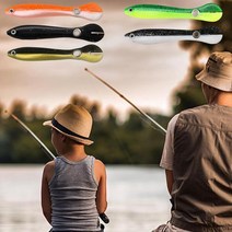 활력넘치는 글라스로드 소프트 바이오닉 미끼 5 개 생체 감성돔대 참돔대 바다대 원투세트, A