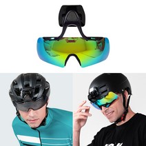 윈비즈 자전거 고글 헬멧부착형 스포츠고글 자전거고글, 01[본품] 제이드그린
