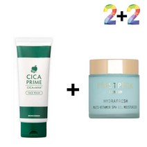 쌀겨 클렌져 얼굴개기름 살리실산 약산성 시카 바하 병풀잎수 진정 세안제 클렌징 폼, 쿠팡1 시카프라임폼 2개_멀티비타민수분젤 2개, 쿠팡1 본상품선택