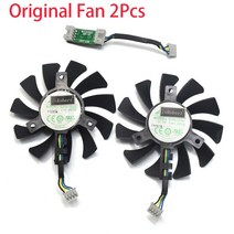 75mm Api GA8S2U 4Pin 쿨러 팬 교체 ZOTAC GeForce GTX 970 4GB 4Pin 그래픽 카드 Cooing 팬 DC 2V 0.38A, 02 original 2pcs fan