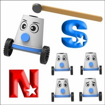 창작용 종이컵 자석 자동차 만들기(10인용)