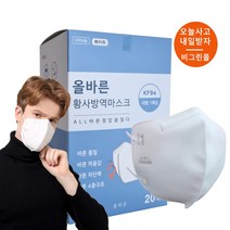 올바른 마스크 세부리형마스크 kf94 대형 사회적기업마스크, 올바른 새부리형마스크 kf94 40매
