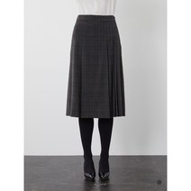 올리비아로렌 신상품 체크패턴 플리츠 정장 스커트 VOCGK3W9111
