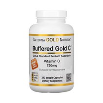 캘리포니아 골드 뉴트리션 CGN 비타민C 750mg 240캡슐 아스코르브산 아스코르빈산, 240정