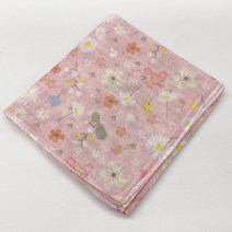 10+1 사계절 아사면 코튼 플라워 큰 어린이 손수건 사계절 스카프 레이스