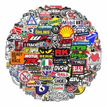 야구헬멧스티커 무작위 오토바이 스티커 자동차 헬멧 스폰서 데칼 액세서리 세트 야마하 Ktm 스즈키 가와사키 혼다 Bmw 두카티 80 피스, 40 Pcs Random