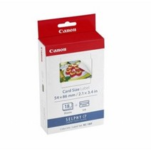 캐논 셀피 인화지 스티커용지 18p KC-18IF, 2X3, 5개