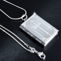 오너클랜 사진 액자 빈티지 실버 펜던트