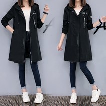 트렌치 코트 여성 봄계절 하프기장 스타일리쉬 BF 하라쥬크 와이드 루즈핏 캐쥬얼 야구복 4971275738