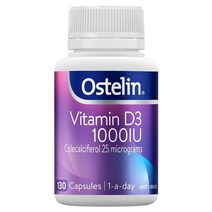 [뉴질랜드직구] Ostelin 베스트 제품 gluten-free 비타민 D3 1000아이유 130캡 1PACK, 수량, 상세참조