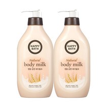 해피바스 바디로션 450ml*2세트(순한 촉촉 택1), 순한