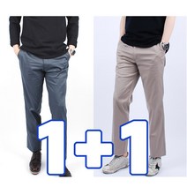 1+1 맨하트 남성 봄 여름 가을 면스판 바지 30부터 40 빅사이즈 까지 면바지 출근룩 데일리바지