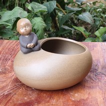창의 다육 화분 복고 문죽 통기 말뚝 식물 분재 가정 원예 녹식 분경 화분 도자기, D